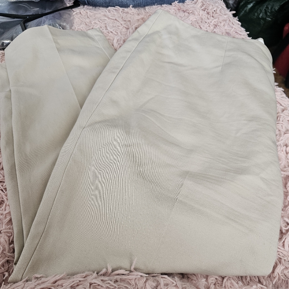 Womens  Beige Dress Pants
